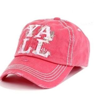 Distressed women's baseball cap - Turquoise